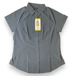 32 degrees cool Women's Gray Button-Up Shirt size small